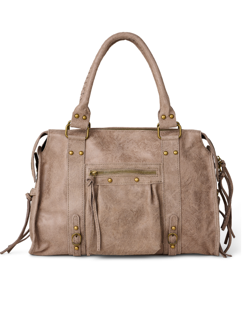 It girl bag gris pardo