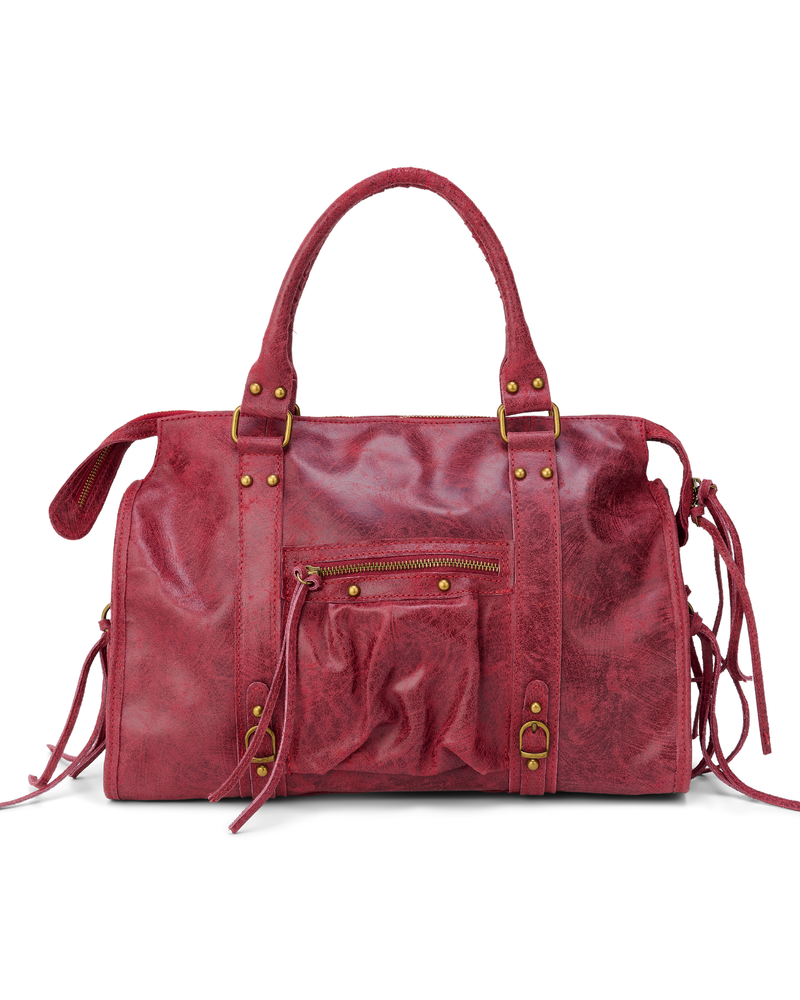 It girl bag cherry red