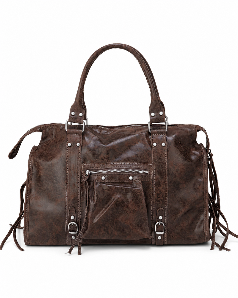 It girl bag Espresso martini silver