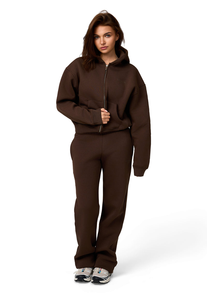 The Morning zip-up Espresso